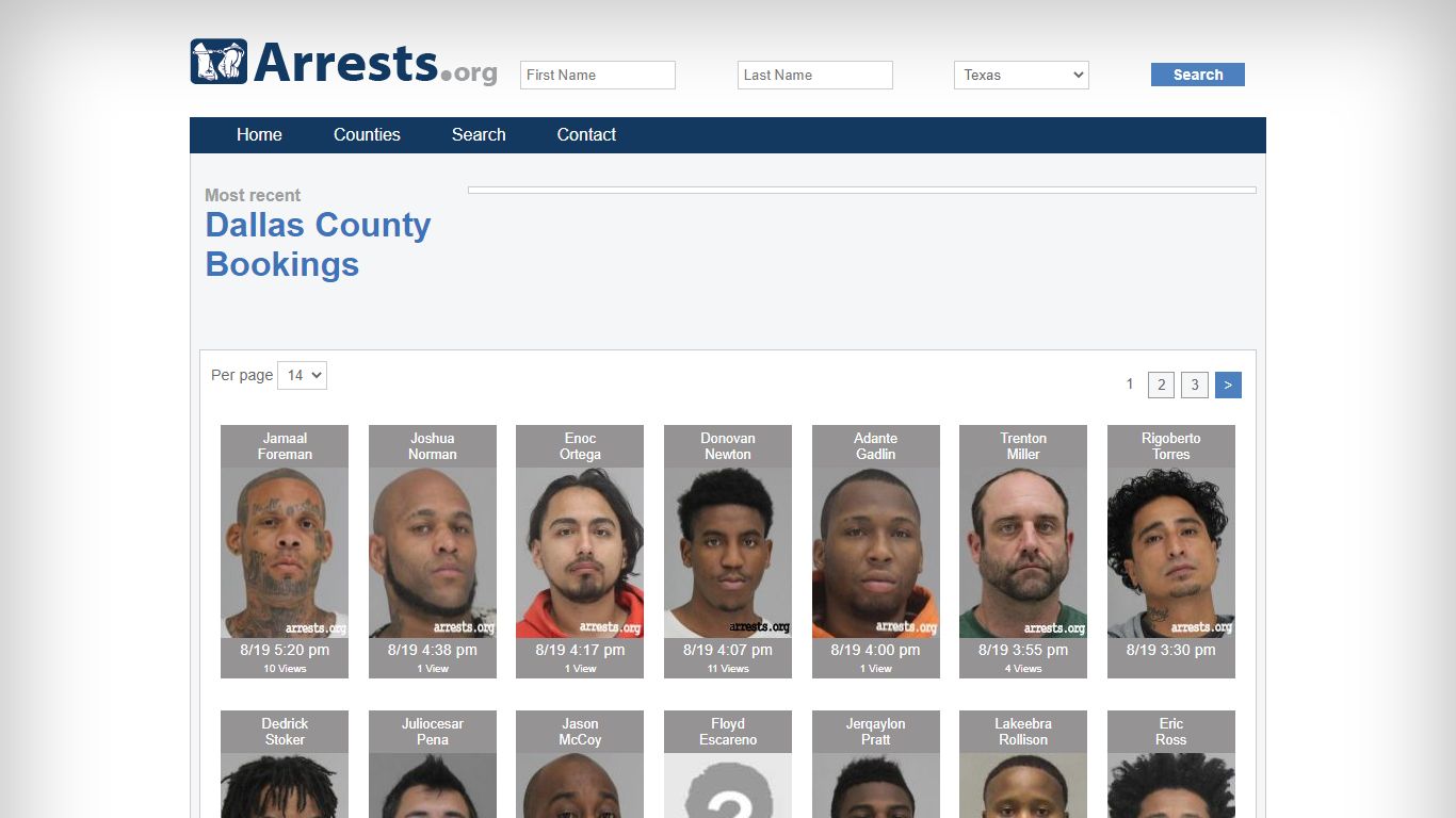 Dallas County Arrests and Inmate Search